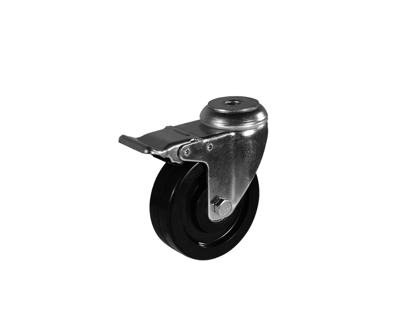 定西Medium-sized rubber conductive wheel hole top brake