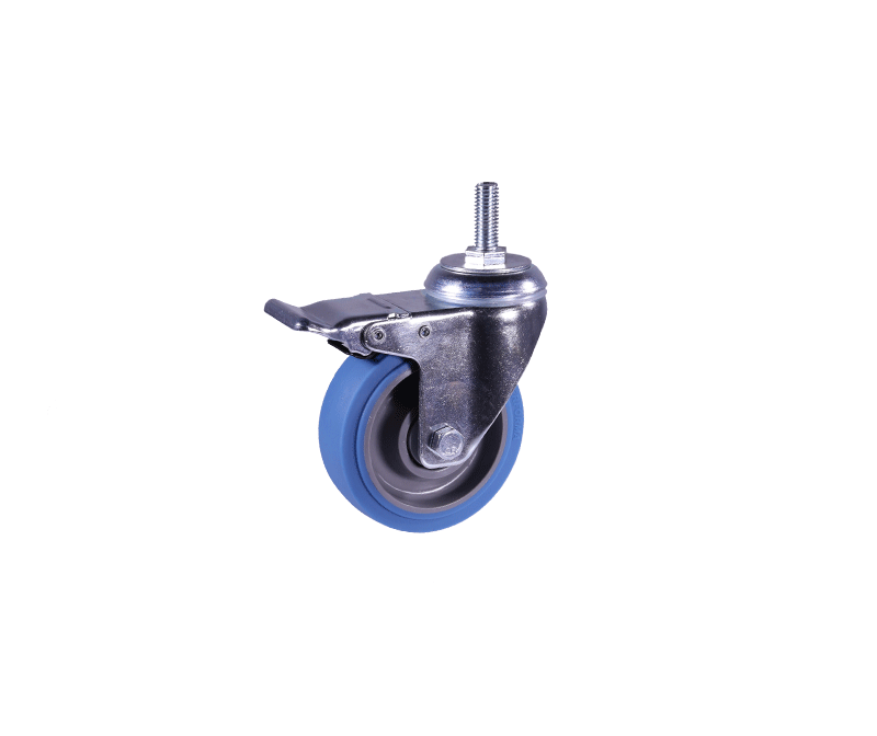 乌兰察布Medium blue TPR elastic wheel screw brake