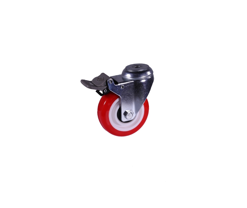 Medium red PU hole top rubber brake