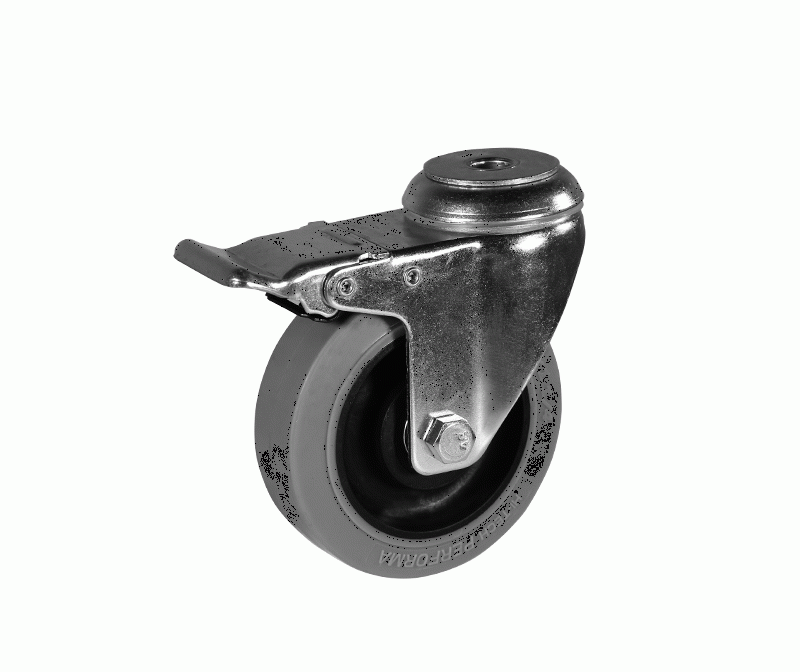 Medium-sized TPR anti-static wheel hole top brake