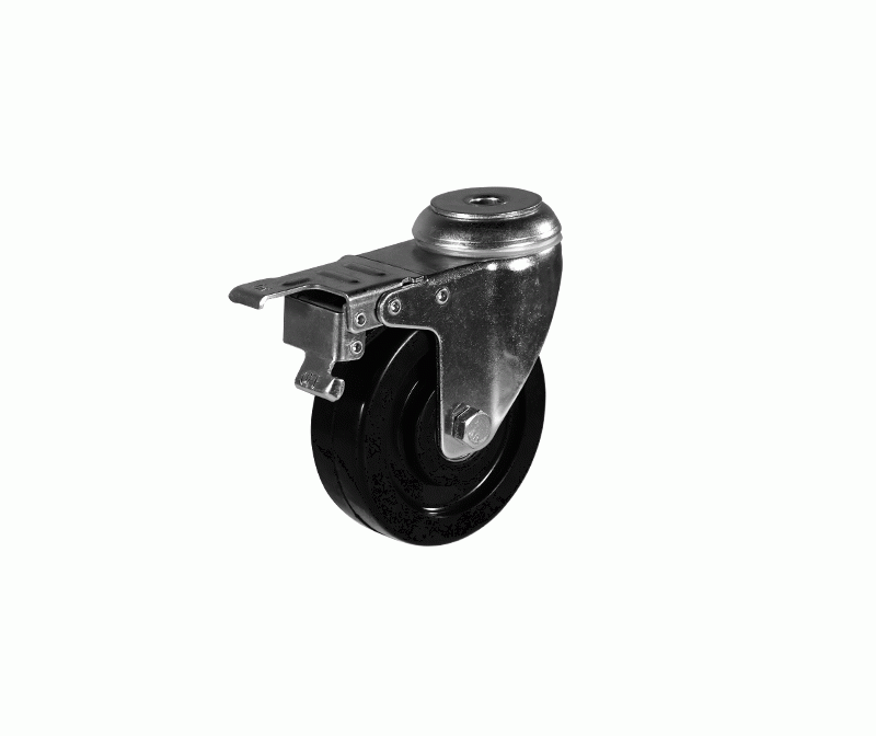 Medium-sized rubber conductive wheel hole top AB brake