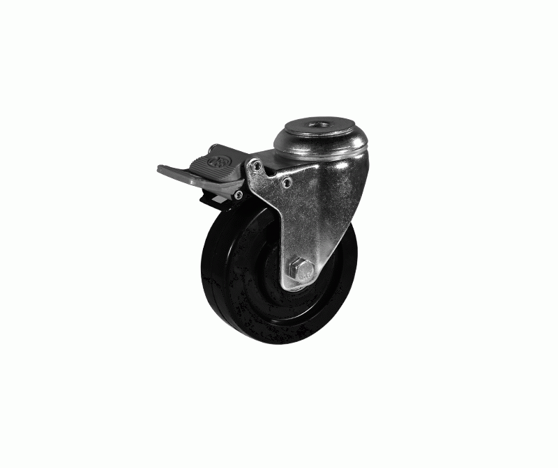 Medium-sized rubber conductive wheel hole top rubber brake