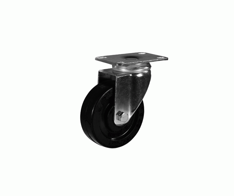 Medium-sized rubber conductive wheel flat bottom universal