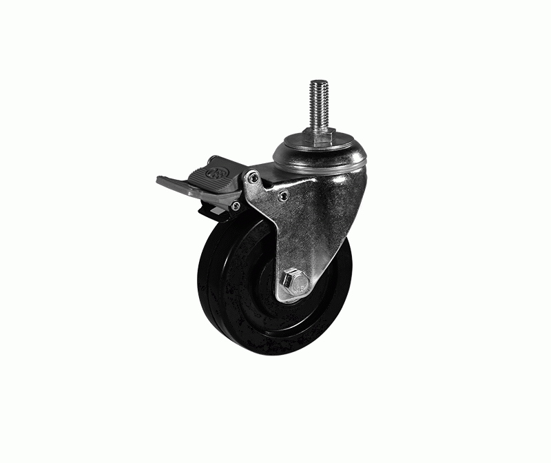 丹东Medium-sized rubber conductive wheel screw rubber brake