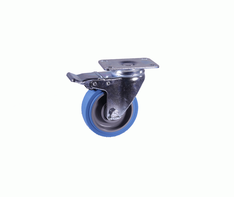 贵港Medium blue TPR elastic wheel flat brake