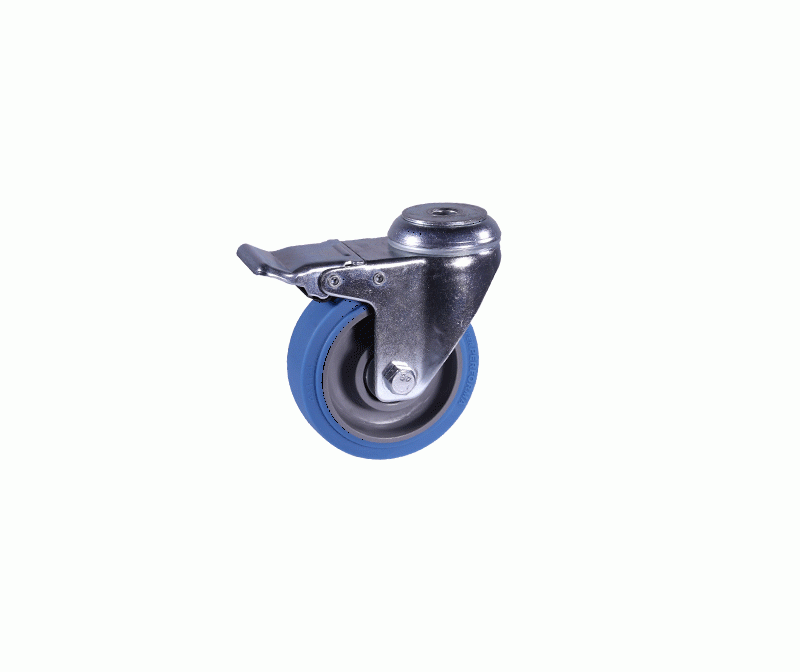 Medium blue TPR elastic wheel hole top brake